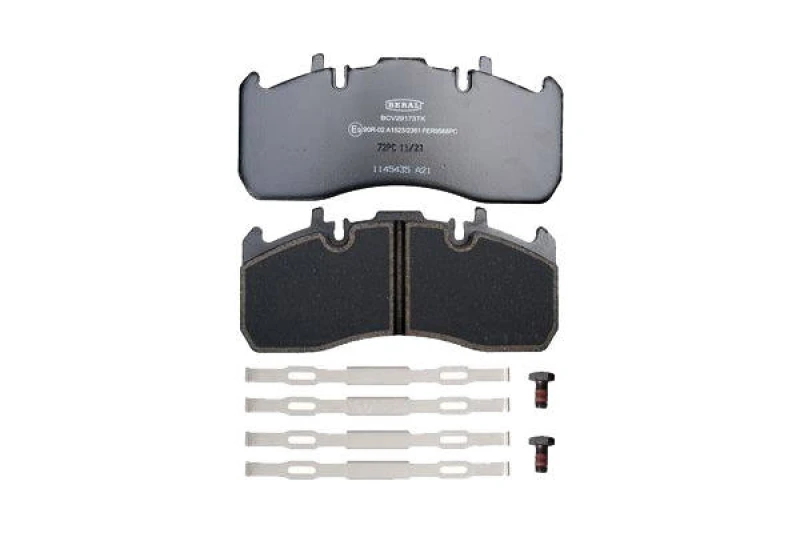 Image of BERAL BCV29173TK Brake pad set prepared for wear warning indicator, with accessories Brake Pad Set,disc brake (402)