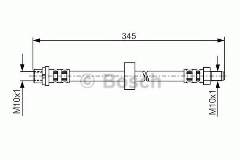 Image of Bosch 1 987 481 168 Brake Hose Brake Hose (83)