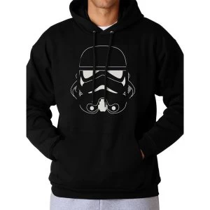Image of Star Wars - Mens Small Trooper Head Pullover Hoodie (Black)