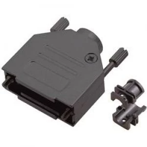 Image of D SUB housing Number of pins 9 Metal 180 Black