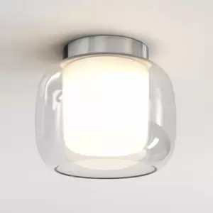 Image of Astro Aquina Bathroom 24cm Ceiling Light Polished Chrome with Glass Shade