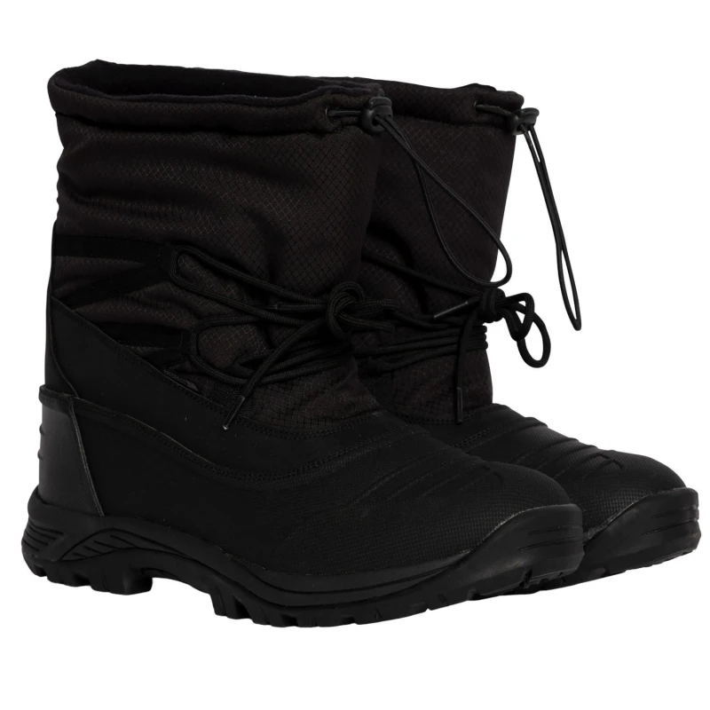 Image of Trespass Trespass Men Novern Waterproof Snow Boots in Black Size: 6 Black 6 Male 5063574712002