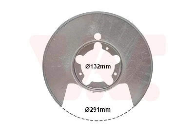 Image of VAN WEZEL Brake disc backing plate VAN WEZEL 2813373