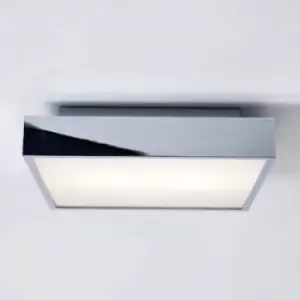 Image of Taketa LED Bathroom Flush Ceiling Light Polished Chrome IP44
