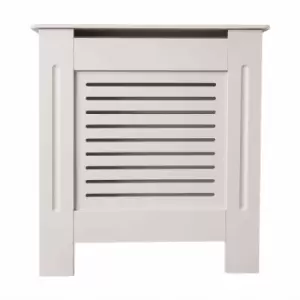 Image of At Home Comforts Horizontal Slat Oatmeal Radiator Cover Mini