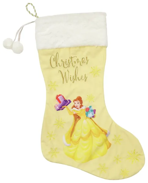 image of Disney Belle Yellow Christmas Stocking