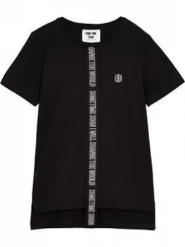 Image of Sometime Soon Boys Monument Tape Short Sleeve T-Shirt - Black, Size 12 Years