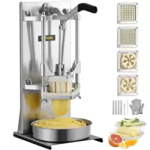 image of VEVOR Commercial Vegetable Dicer French Fry Cutter with 4 Blades Wedge Slicer