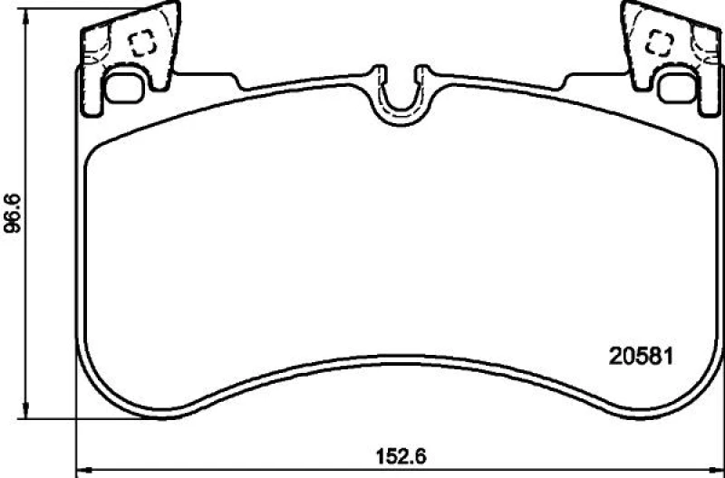 Image of HELLA Brake pad set HELLA 8DB 355 039-881