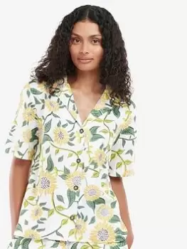 Image of Barbour Bloomfield Short Sleeve Shirt - Yellow, Yellow, Size 10, Women