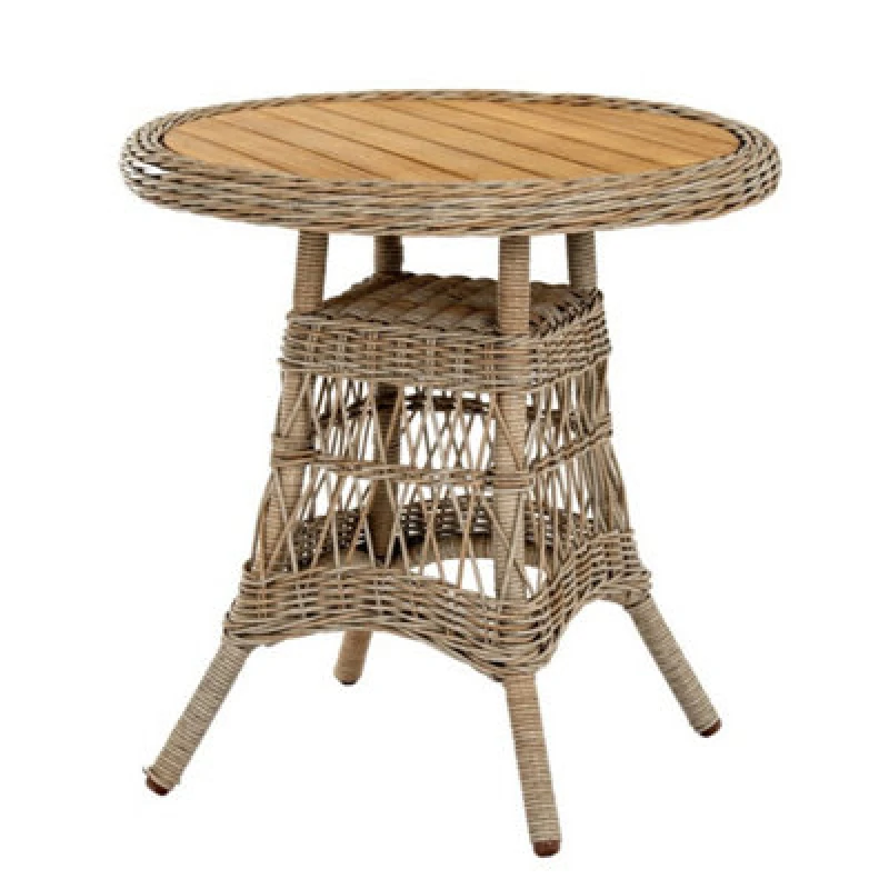 Image of Hill Interiors Provence Collection Outdoor Bistro Table - Metal - L70 X W70 X H72cm - Beige