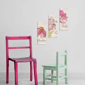 Image of XTP019 Multicolor Decorative Framed MDF Painting (3 Pieces)
