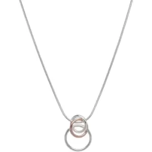 Image of Ladies Unique & Co Sterling Silver 925 Pendant with Rose Gold Plating incl. Chain