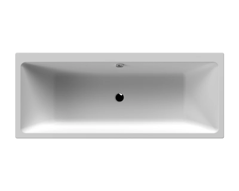 Image of Balterley Thin Edge Double Ended Straight Shower Bath Leg Set 1700mm x 700mm White