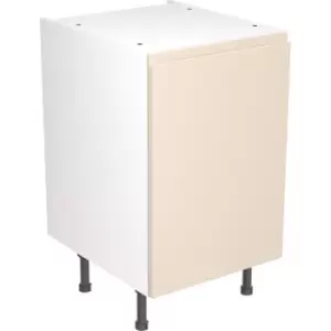 Image of Kitchen Kit Flatpack J-Pull Kitchen Cabinet Base Unit Super Gloss 500mm in Cashmere MFC