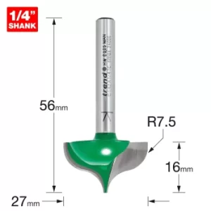 Image of Trend CRAFTPRO Ogee Mould Router Cutter 27mm 16mm 1/4"