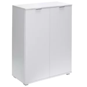 Image of Highboard Alba White 71x101x35cm with 2 Doors