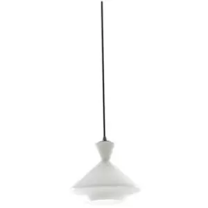 image of Fan Europe SUGAR Dome Pendant Ceiling Light White Black 20x17.4cm