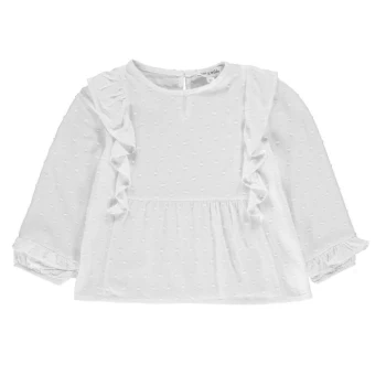 image of Rose and Wilde Melissa Textured Long Sleeve Blouse - Ivory