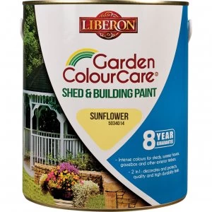 image of Liberon Shed and Building Exterior Paint Sunflower 2.5l