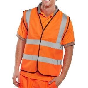 Image of BSeen XXXXLarge High Visibility Waistcoat Orange