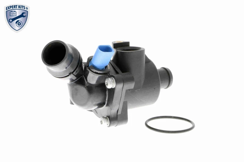 Image of RIDEX 316T0048 Engine thermostat Opening Temperature: 100°C, with gasket/seal, Synthetic Material Housing, with sensor Thermostat,coolant (316)
