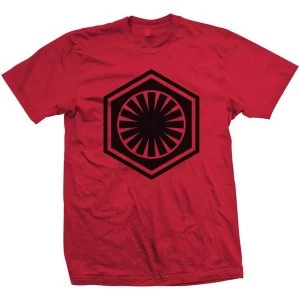 Image of Star Wars - Episode VII First Order Unisex Small T-Shirt - Red