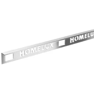 Image of Homelux Metal Square Tiling Trim, 8mm
