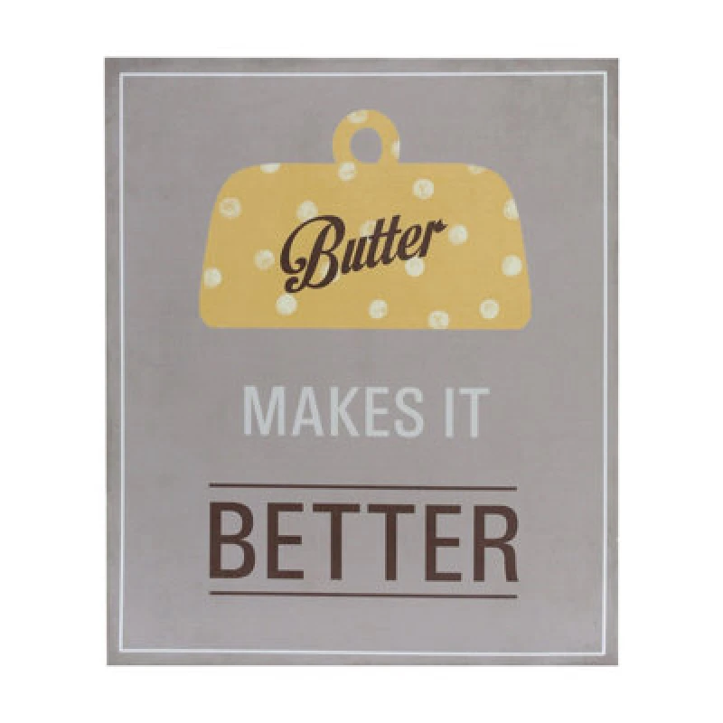 Image of Premier Housewares Butter Makes It Better Wall Plaque Green