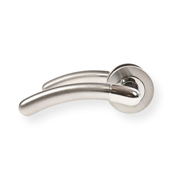 Image of LocksOnline Camilla Lever Handle Set on Round Rosette