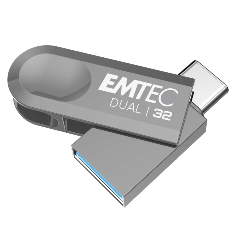 Image of Emtec D280 Dual USB flash drive 32GB USB Type-A / USB Type-C 3.2 Gen