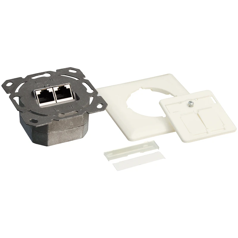 Image of LogiLink NP0021 socket-outlet RJ-45 Metallic. White