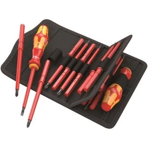 Image of Wera Kraftform Kompakt VDE 18 Universal 2 Screwdriver Set SL/PH/PHS/PZ/PZS/SQ
