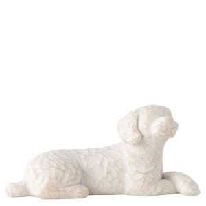 image of Love my Dog Small Lying (Willow Tree) Figurine