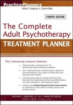 Image of The Complete Adult Psychotherapy Treatment Planner by Arthur E. Jongsma Jr. Paperback