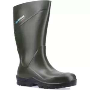 Image of Noramax Agri O4 Plain PU Wellingtons Green Size 48