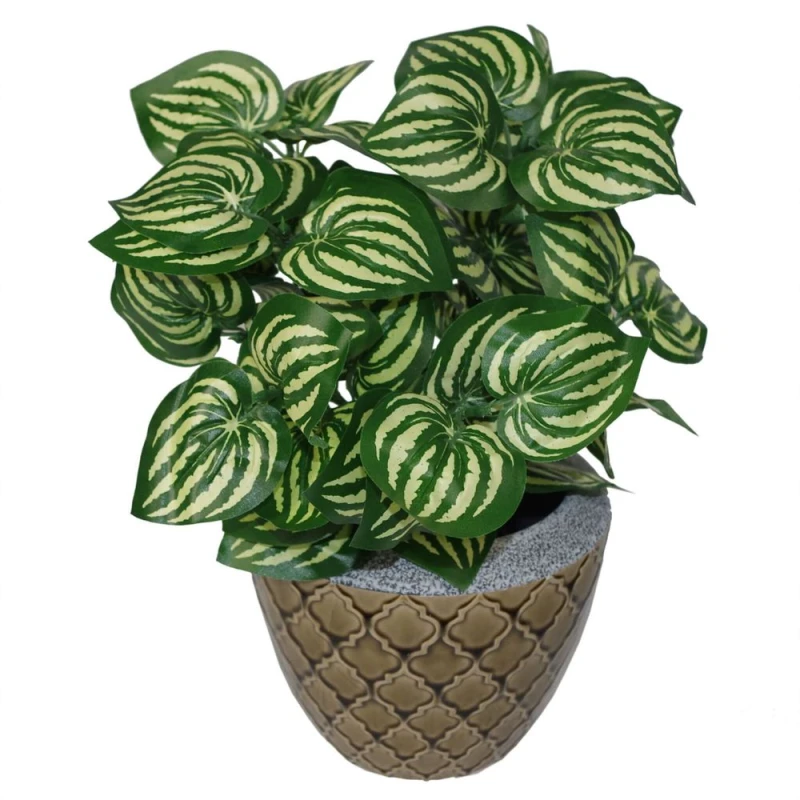 Image of Leaf 40cm Artificial Watermelon Style Leaves Plant Green