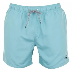 Image of Ted Baker Plain Swim Shorts - Turquoise