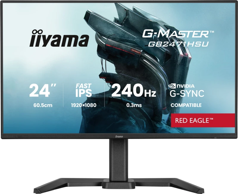 Image of iiyama G-MASTER GB2471HSU-B1 computer monitor 60.5cm (23.8") 192