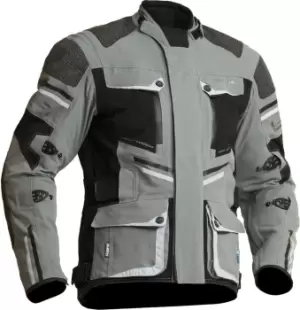 Image of Lindstrands Sunne Waterproof Motorcycle Textile Jacket, black-grey, Size 48, black-grey, Size 48