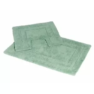 Image of Showerdrape Pinnacle 2 Piece Cotton Bath Mat Set - Spearmint