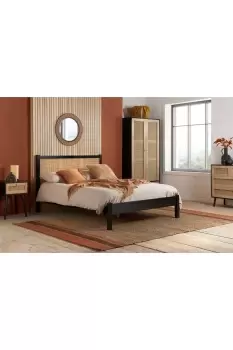 image of Croxley King Rattan Bed Brown