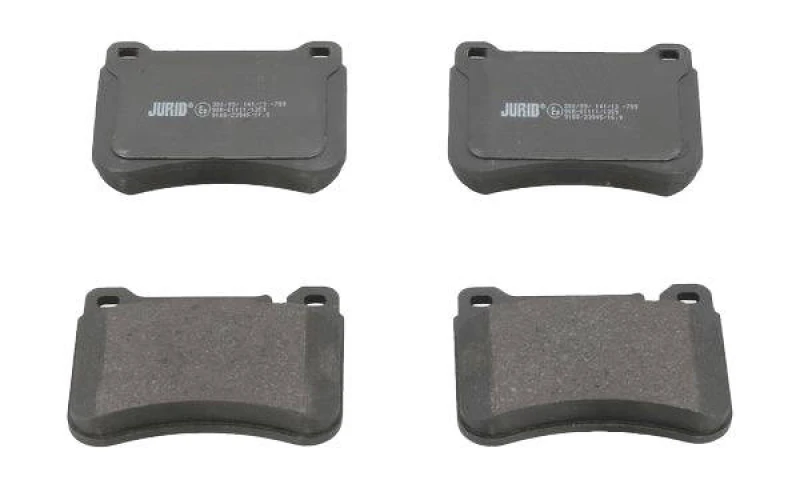 Image of JURID 573177J Brake pad set not prepared for wear warning indicator Brake Pad Set,disc brake (402)