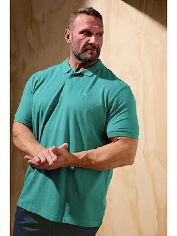 Image of BadRhino BadRhino Men Core Polo Shirt in Green Size: large Green L Male 5063111843855