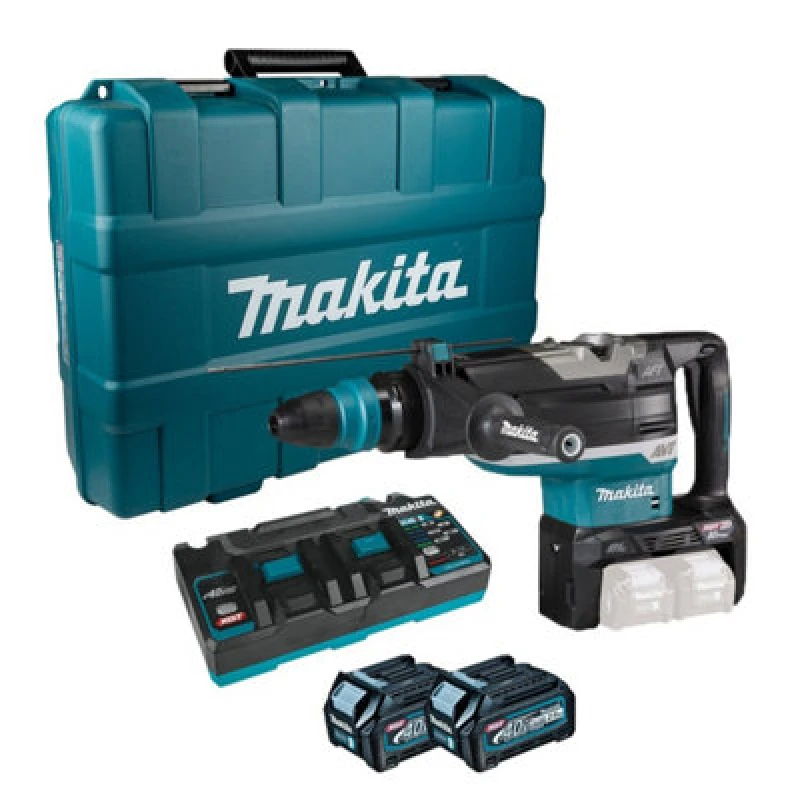 Image of Makita HR006G Twin 40v Max XGT Cordless Brushless Demolition Hammer HR006GD203 Batteries: 2 x 2.5ah Li-ion