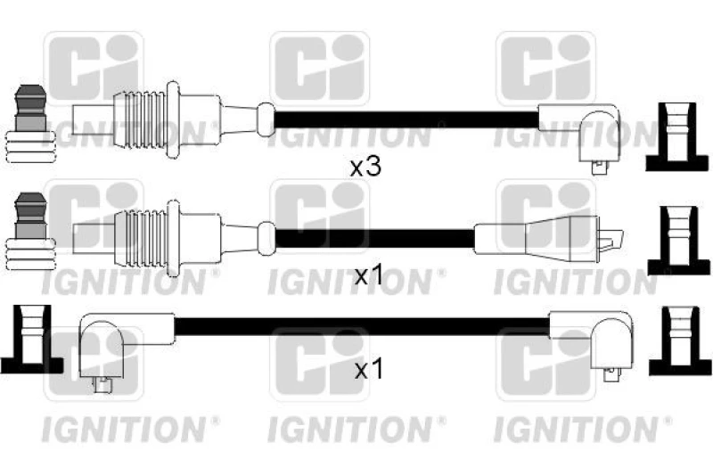Image of QUINTON HAZELL Ignition lead set QUINTON HAZELL XC449
