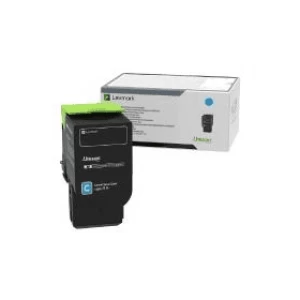 Image of Lexmark 78C0U20 Cyan Laser Toner Ink Cartridge