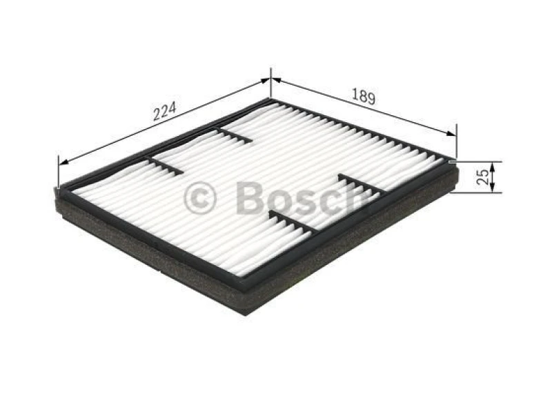 Image of Bosch 1 987 432 223 Pollen filter Particulate Filter Filter,interior air (424)