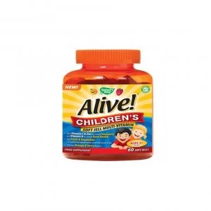 Image of Natures Way Alive Childrens Soft Jells 60 Chewable Tablets