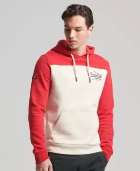 image of Superdry Vintage Logo Colour Block Hoodie